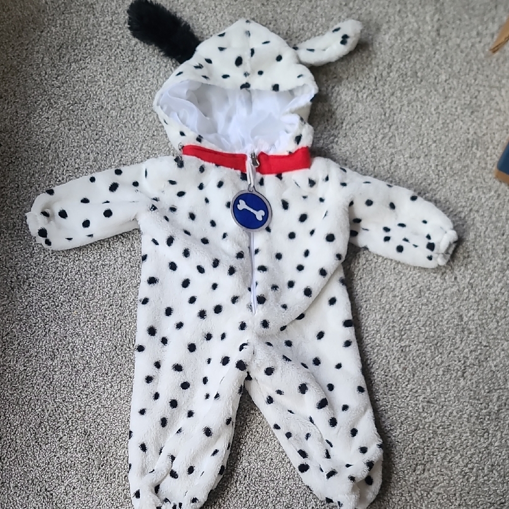 Dalmatian-Inspired Kids One Piece Costume